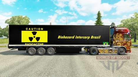 Pele Biohazard Intercorp Brasil na semi para Euro Truck Simulator 2