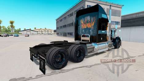 Pele Black Ops v2 no caminhão Kenworth W900 para American Truck Simulator