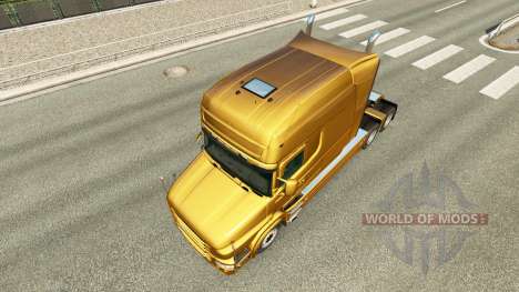 Metalizado pele para a Scania T caminhão para Euro Truck Simulator 2