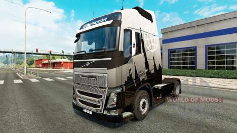 Euro Express pele para a Volvo caminhões para Euro Truck Simulator 2