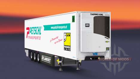 Caminhão de cargas reefer PT Petschl para Euro Truck Simulator 2