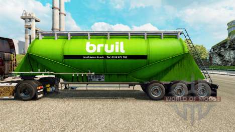 Pele Bruil cimento semi-reboque para Euro Truck Simulator 2