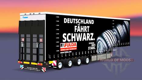 Krone cortina semi-reboque, em Fulda para Euro Truck Simulator 2