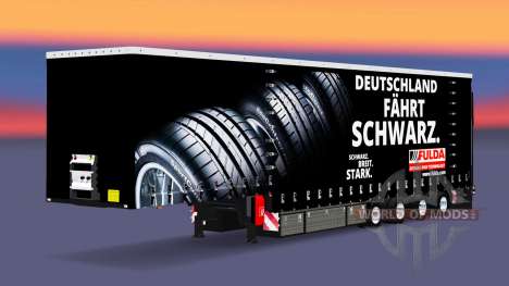 Krone cortina semi-reboque, em Fulda para Euro Truck Simulator 2