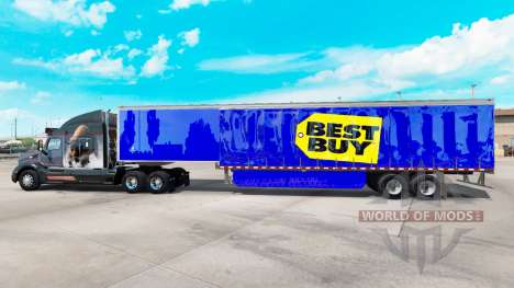 Pele Best Buy em cortina semi-reboque para American Truck Simulator