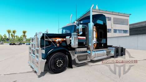 Pele Black Ops v2 no caminhão Kenworth W900 para American Truck Simulator