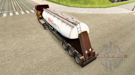 Pele AfriSam cimento semi-reboque para Euro Truck Simulator 2