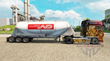Pele Norbert cimento semi-reboque para Euro Truck Simulator 2
