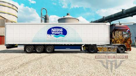 A nestlé Waters pele para reboques para Euro Truck Simulator 2