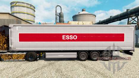 Pele Esso na semi para Euro Truck Simulator 2