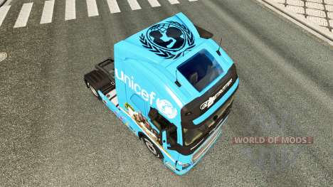 Unicef pele para a Volvo caminhões para Euro Truck Simulator 2