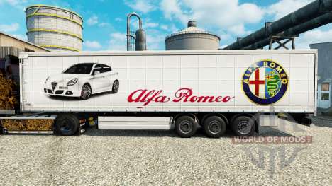 Alfa Romeo pele para reboques para Euro Truck Simulator 2