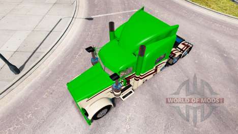 Скин Maverick Transporte на Peterbilt 389 para American Truck Simulator