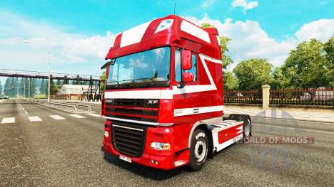 Metalizado pele para caminhões DAF para Euro Truck Simulator 2
