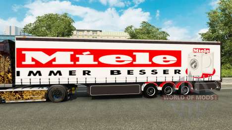 Cortina semi-reboque Miele para Euro Truck Simulator 2