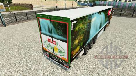 A pele Longarina Natur Pur em uma cortina semi-r para Euro Truck Simulator 2