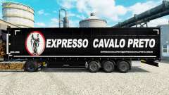 Pele Expresso Cavalo Preto na semi para Euro Truck Simulator 2