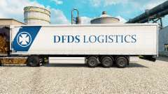 DFDS Logística pele para reboques para Euro Truck Simulator 2