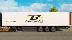 TB Transportes pele para reboques para Euro Truck Simulator 2