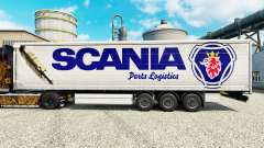 Pele Scania Logística de Peças para reboques para Euro Truck Simulator 2