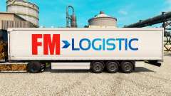 Pele FM Logística na semi para Euro Truck Simulator 2