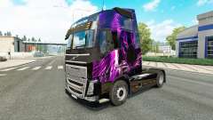 Roxo Tigre pele para a Volvo caminhões para Euro Truck Simulator 2