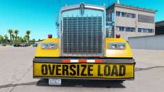 Pára-choques Oversize Load para o Kenworth W900 para American Truck Simulator