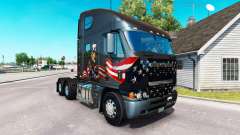 A pele do Tio Sam no caminhão Freightliner Argosy para American Truck Simulator
