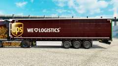 Pele UPS Inc. na semi para Euro Truck Simulator 2