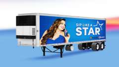 A Pepsi pele para o refrigerados trailer para American Truck Simulator