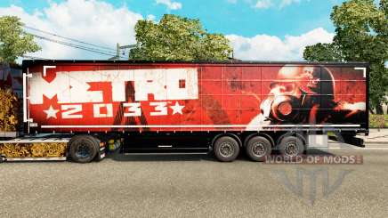 Pele Metro 2033 no semi para Euro Truck Simulator 2