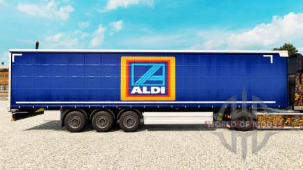 Pele Aldi em uma cortina semi-reboque para Euro Truck Simulator 2