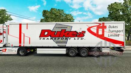 Duques de Transporte de pele para reboques para Euro Truck Simulator 2