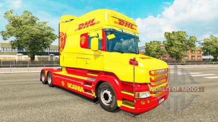 Pele DHL para a Scania T caminhão para Euro Truck Simulator 2