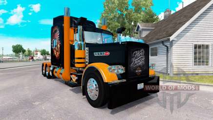 A pele da Harley-Davidson para o caminhão Peterbilt 389 para American Truck Simulator