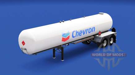 A pele da Chevron no tanque de gás semi-reboque para American Truck Simulator