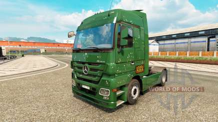 Balas Furos pele para caminhão Mercedes Benz para Euro Truck Simulator 2