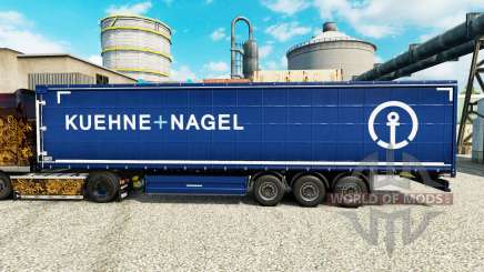 Pele Kuehne Nagel para semi-reboques para Euro Truck Simulator 2