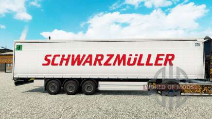 Pele Schwarzmuller semi-reboque em uma cortina de para Euro Truck Simulator 2