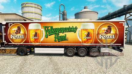 Pele Velkopopovicky Kozel para reboques para Euro Truck Simulator 2