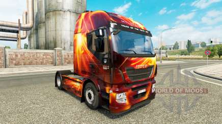 Fogo a pele do Efeito para a Iveco unidade de tracionamento para Euro Truck Simulator 2