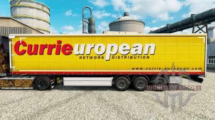 Pele Caril Europeia reboques para Euro Truck Simulator 2