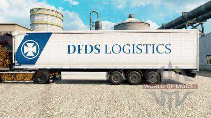 DFDS Logística pele para reboques para Euro Truck Simulator 2