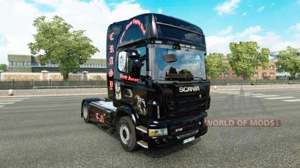 Pele Crasy Trans Logística v2.0 caminhão Scania para Euro Truck Simulator 2