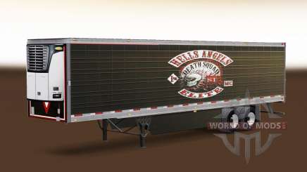 Pele Hells Angels em refrigerada com semi-reboque para American Truck Simulator