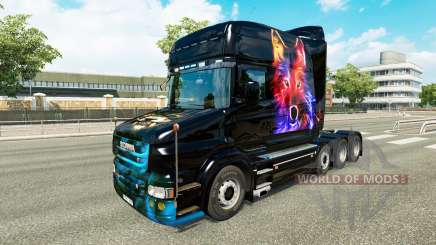 Pele de lobo v2 para a Scania T caminhão para Euro Truck Simulator 2