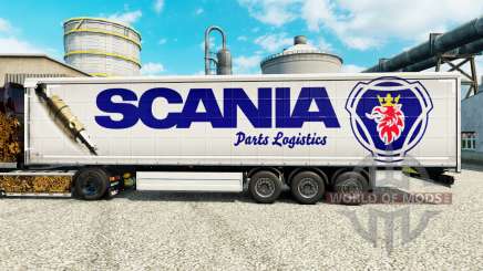 Pele Scania Logística de Peças para reboques para Euro Truck Simulator 2