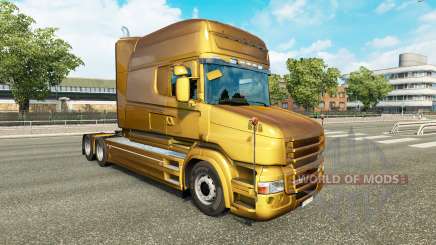 Metalizado pele para a Scania T caminhão para Euro Truck Simulator 2