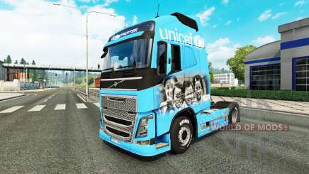 Unicef pele para a Volvo caminhões para Euro Truck Simulator 2