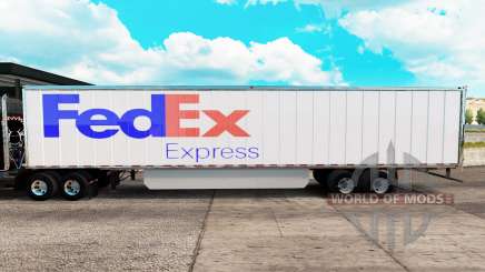 A FedEx pele estendida do trailer para American Truck Simulator